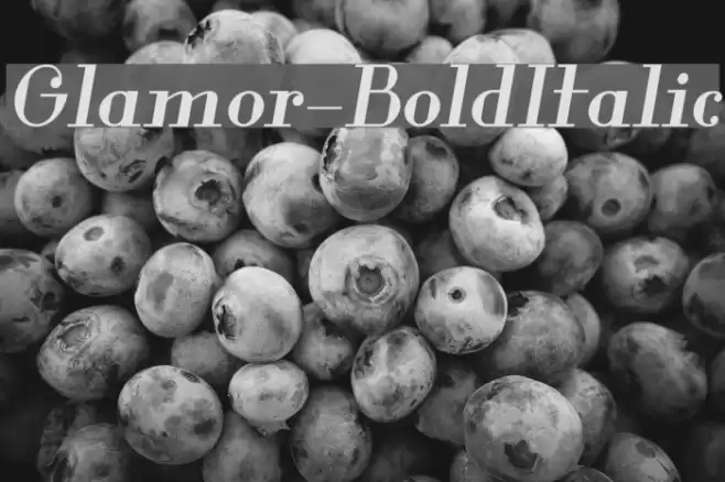 Glamor-BoldItalic Font examples