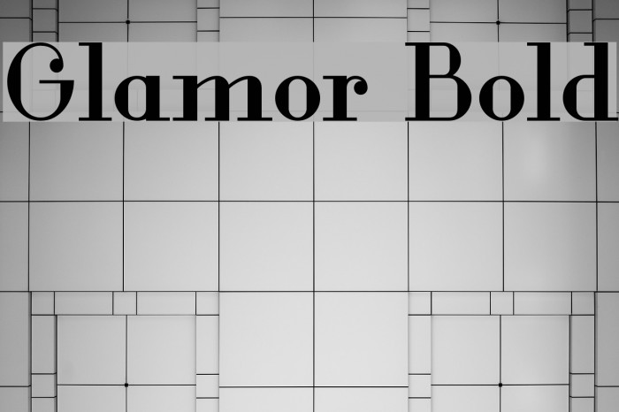 Glamor Bold Font examples