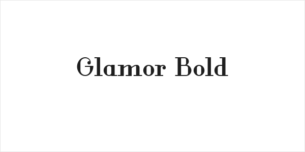 Glamor Bold Logo
