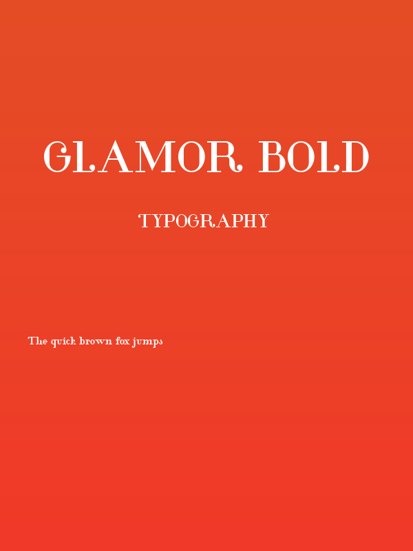 Glamor Bold Poster