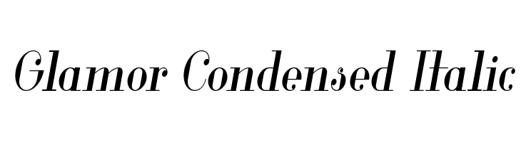 Glamor Condensed Italic  لخطوط تنزيل
