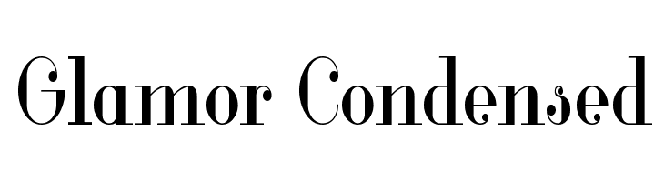 Glamor Condensed  Fuentes Gratis Descargar