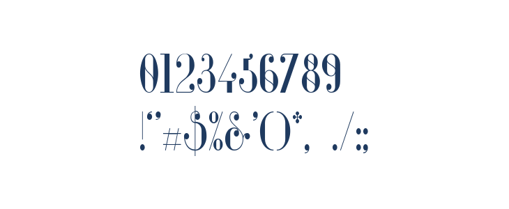 Glamor Condensed Other Characters