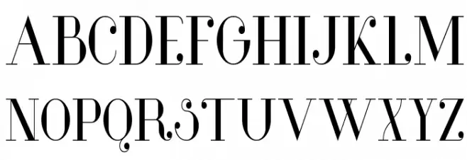 Glamor Condensed Schriftart Groß