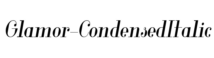 Glamor-CondensedItalic  لخطوط تنزيل