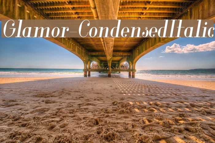 Glamor-CondensedItalic Example 1