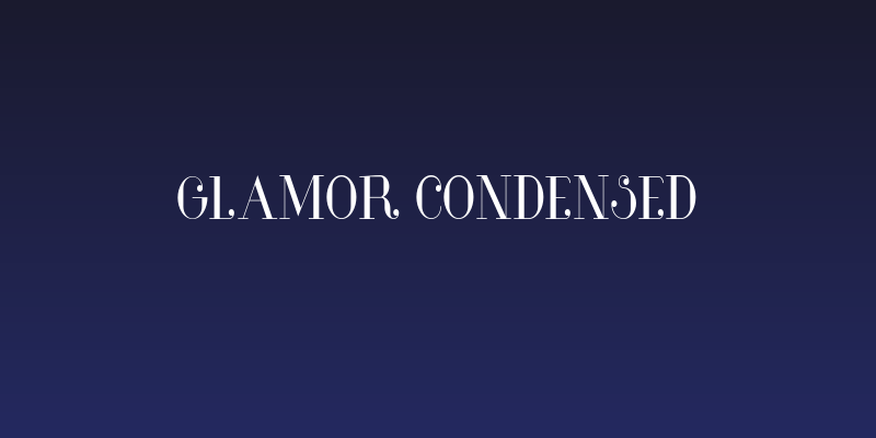 Glamor Condensed Social Header