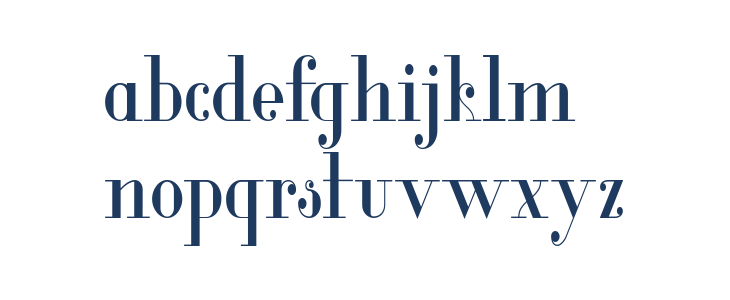 Glamor Condensed Lowercase