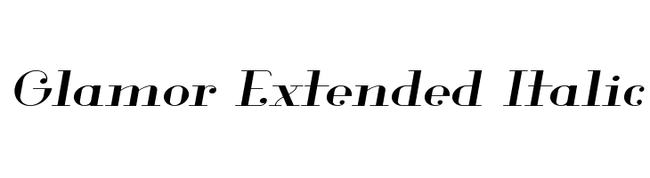 Glamor Extended Italic  les polices de caractères gratuit tlcharger
