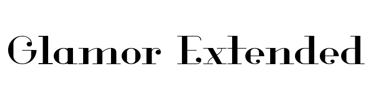 Glamor Extended  font caratteri gratis