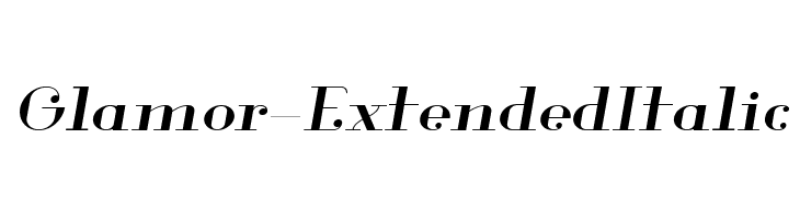 Glamor-ExtendedItalic Fuentes