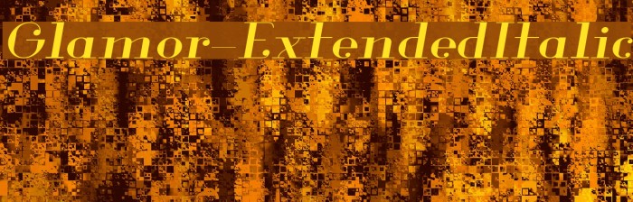 Glamor-ExtendedItalic Fuentes examples