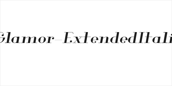 Glamor-ExtendedItalic Logo