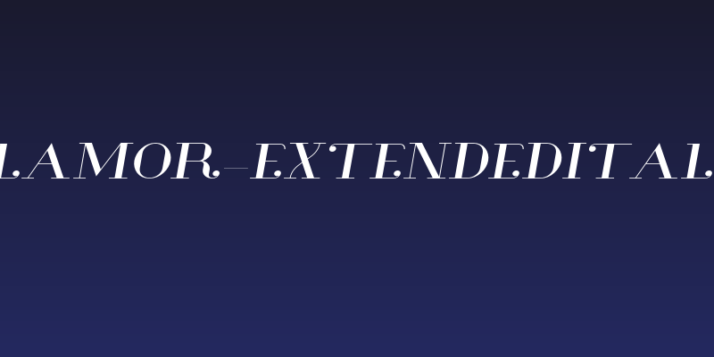 Glamor-ExtendedItalic Social Header