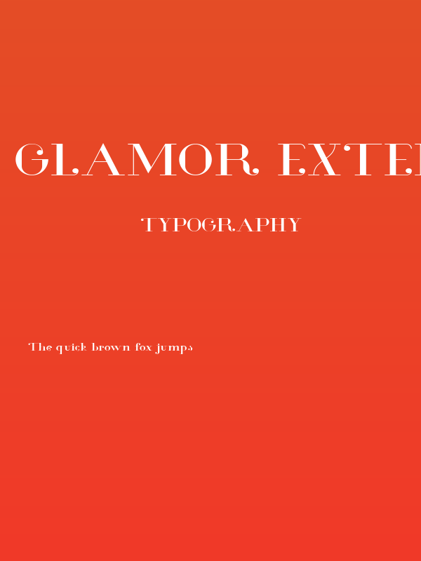 Glamor Extended Poster