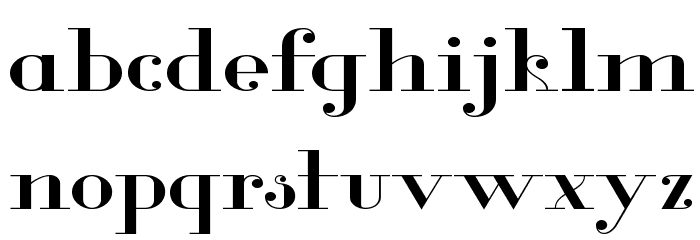 Glamor Extended Font LOWERCASE