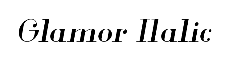 Glamor Italic  font caratteri gratis
