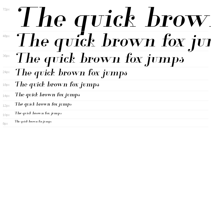 Glamor Italic Waterfall