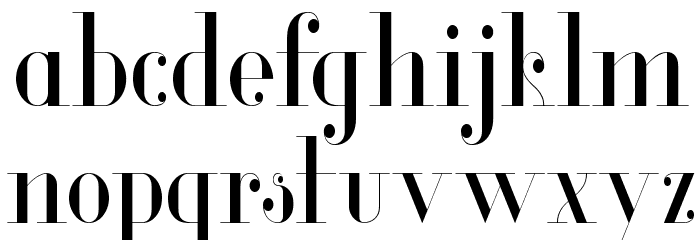 Glamor Light Condensed Font LOWERCASE