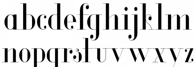 Glamor Light Condensed خط أحرف صغيرة