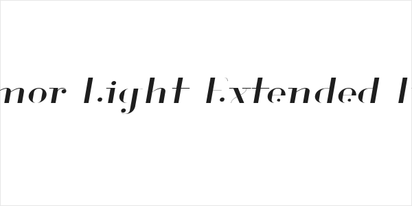 Glamor Light Extended Italic Logo