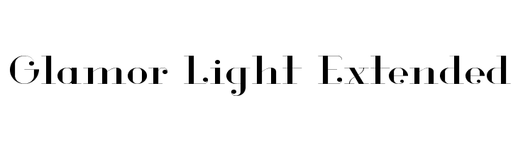 Glamor Light Extended  font caratteri gratis