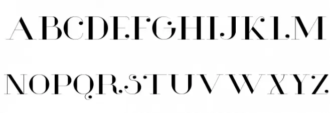 Glamor Light Extended Schriftart Groß