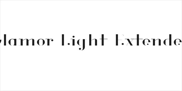 Glamor Light Extended Logo
