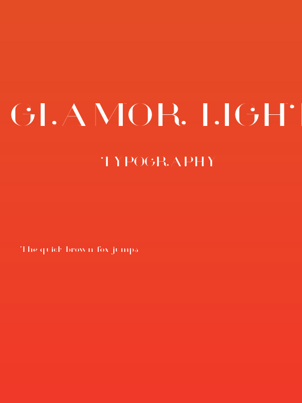Glamor Light Extended Poster
