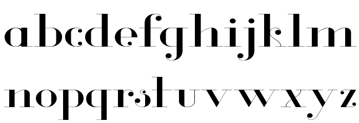 Glamor Light Extended Font LOWERCASE