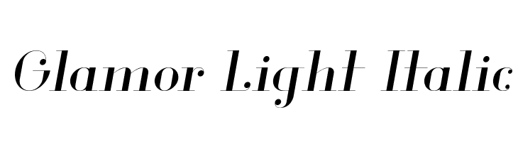 Glamor Light Italic  Fuentes Gratis Descargar