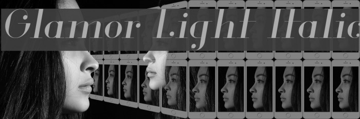 Glamor Light Italic Example 2