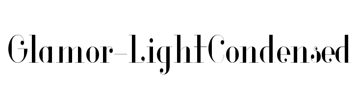 Glamor-LightCondensed  免费字体下载