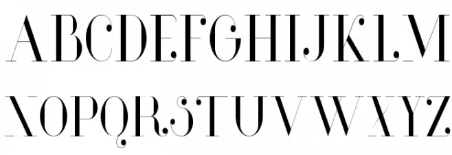 Glamor-LightCondensed फ़ॉन्ट अपरकेस