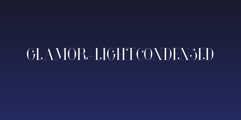 Glamor-LightCondensed Social Header