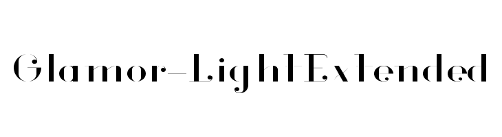 Glamor-LightExtended  免费字体下载