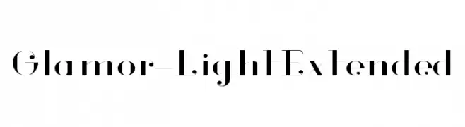 Glamor-LightExtended  フリーフォントのダウンロード