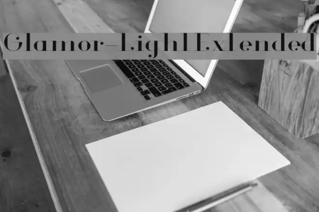 Glamor-LightExtended Font examples