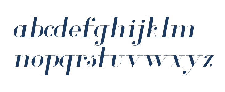 Glamor-LightItalic Lowercase