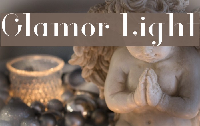 Glamor Light Font examples