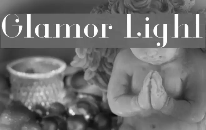 Glamor Light Font examples