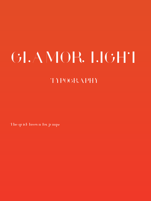 Glamor Light Poster