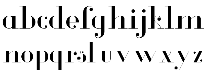 Glamor Light Font LOWERCASE