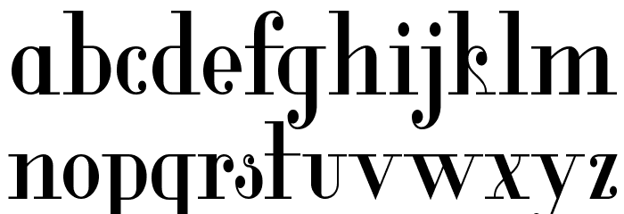 Glamor Medium Condensed Font LOWERCASE