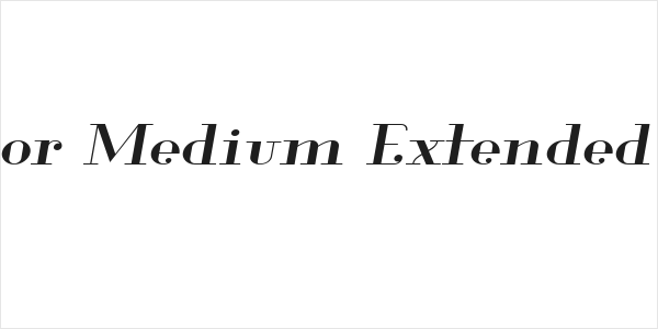 Glamor Medium Extended Italic Logo