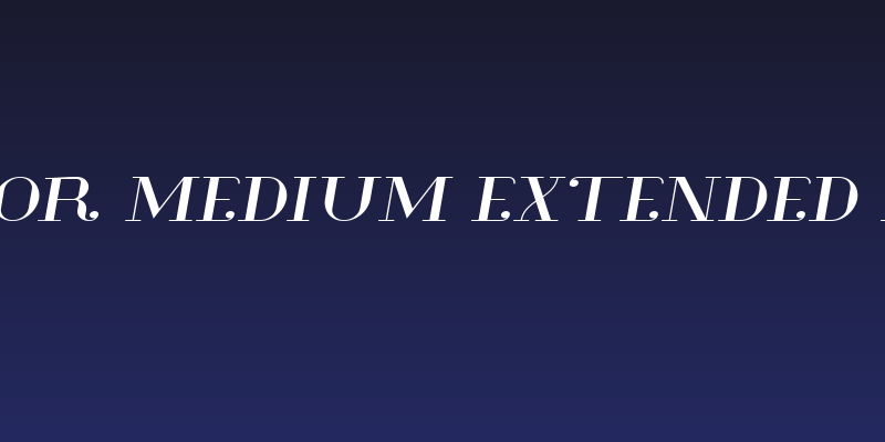 Glamor Medium Extended Italic Social Header