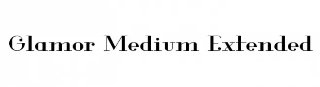 Glamor Medium Extended  नि: शुल्क फ़ॉन्ट्स डाउनलोड