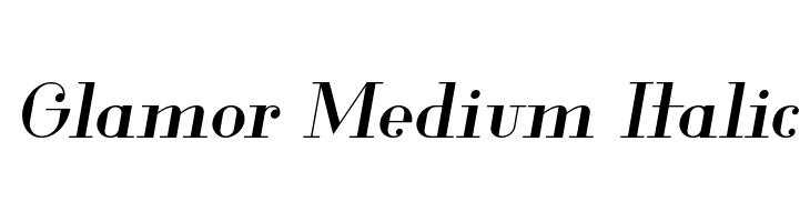 Glamor Medium Italic  baixar fontes gratis