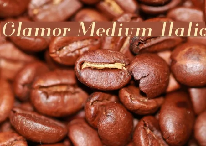 Glamor Medium Italic Example 3