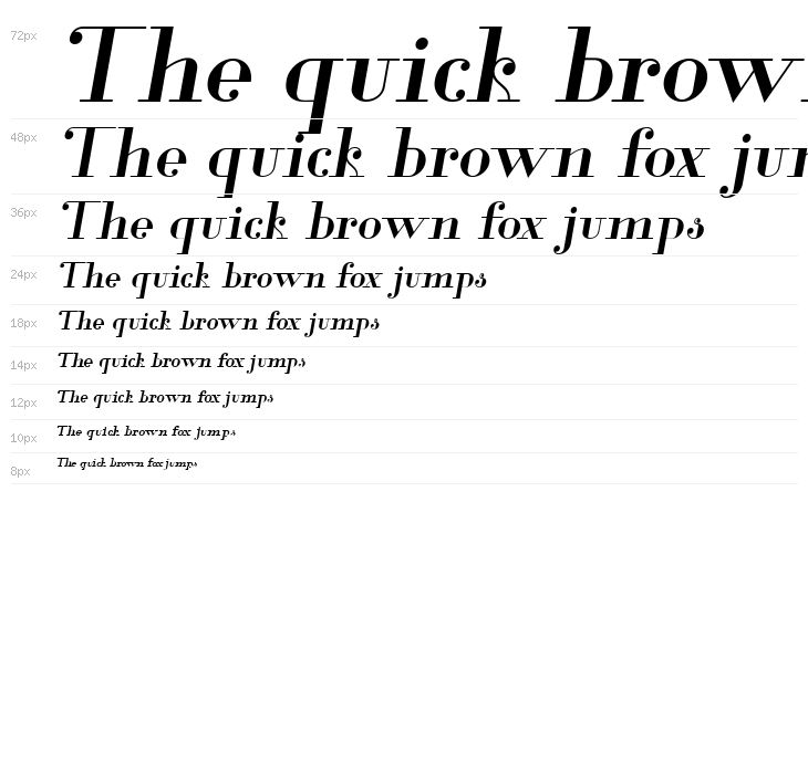 Glamor Medium Italic Waterfall